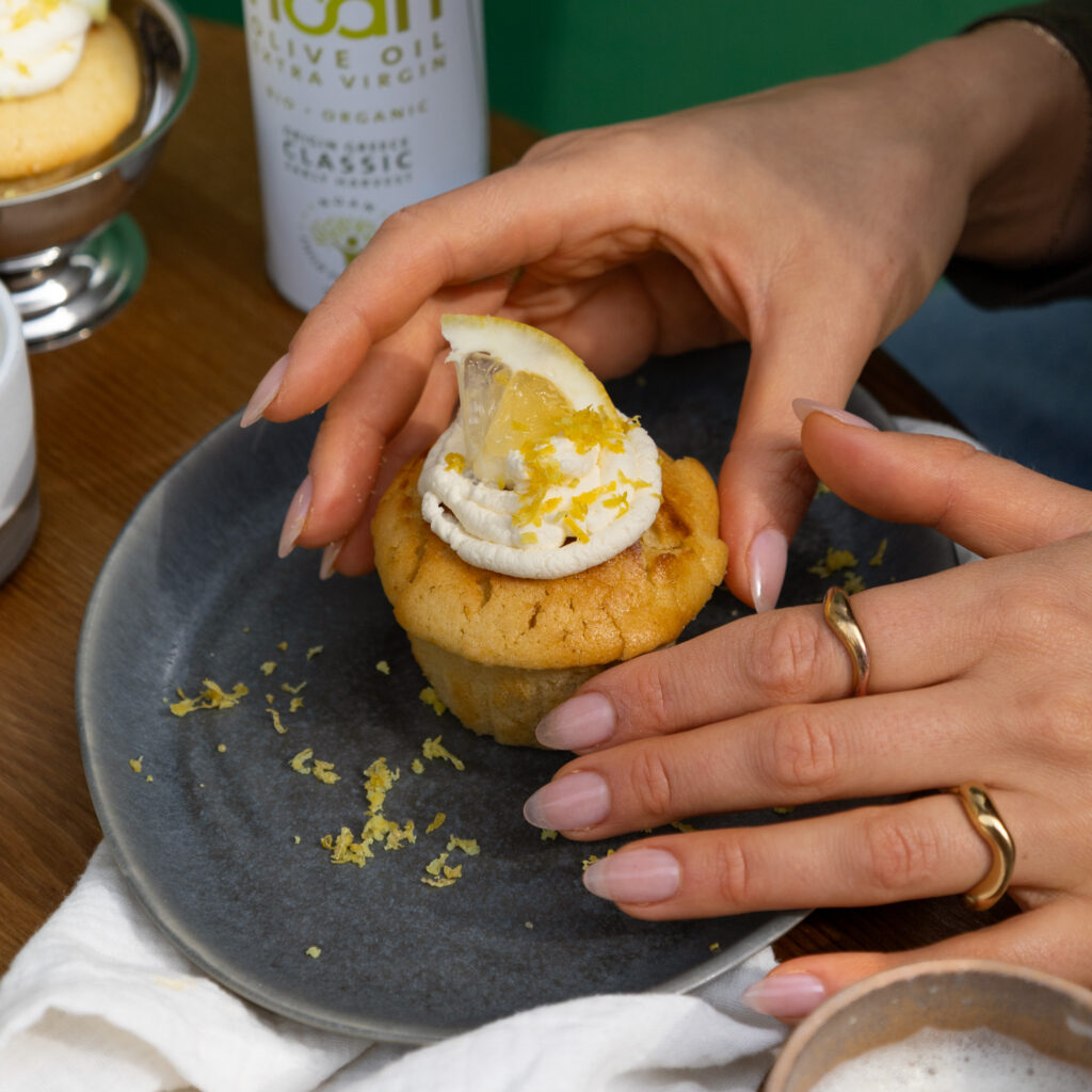 Noan Lemon Cupcakes Rezept Muttertag Serviervorschlag