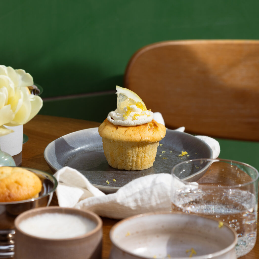 Noan Lemon Cupcakes Rezept Muttertag Serviervorschlag Brunch