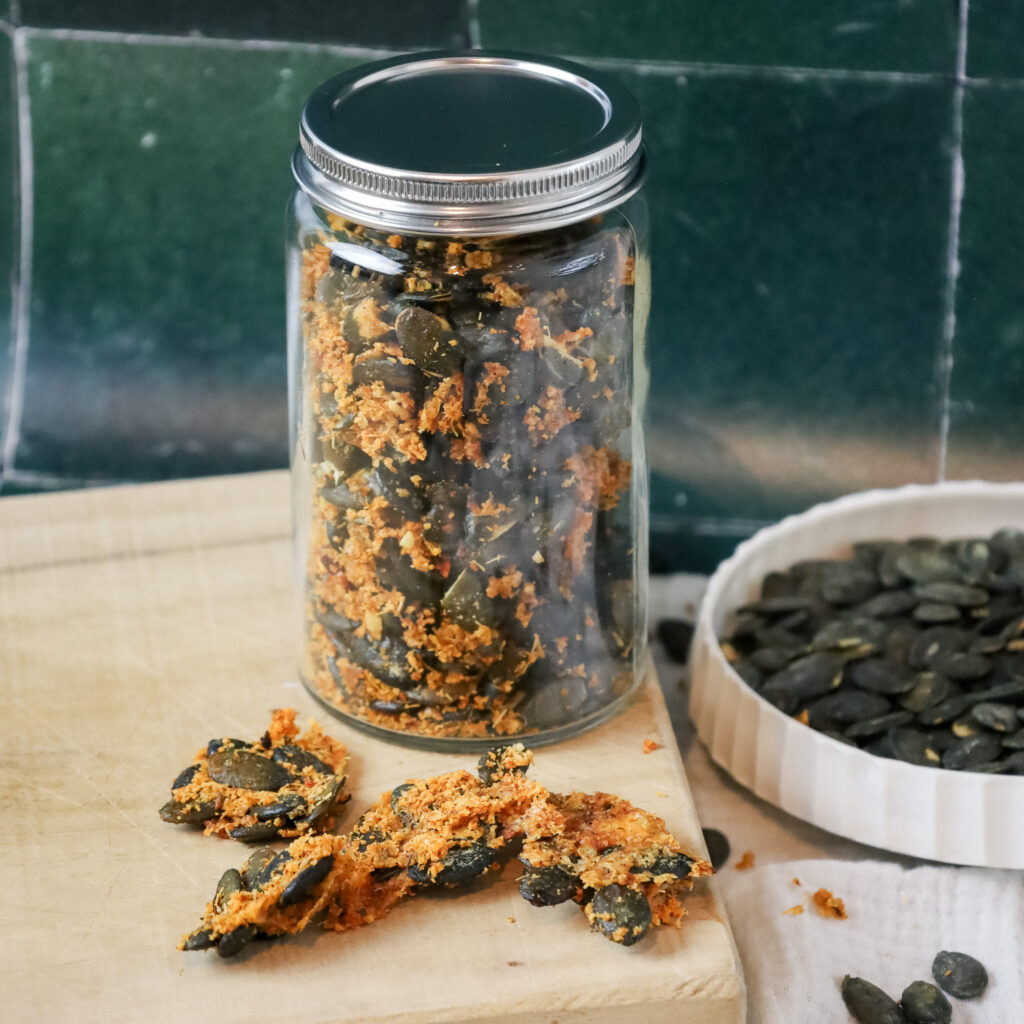Kuerbiskern Crunch Herzhaft Vorratsglas NOAN Rezept